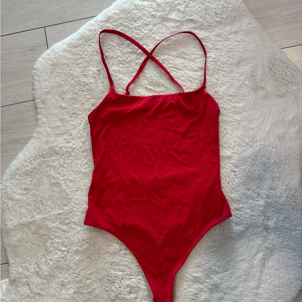 Babaton Scarlet Cross-Back Bodysuit